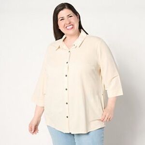 Sport Savvy • Button Front Tunic With Pockets